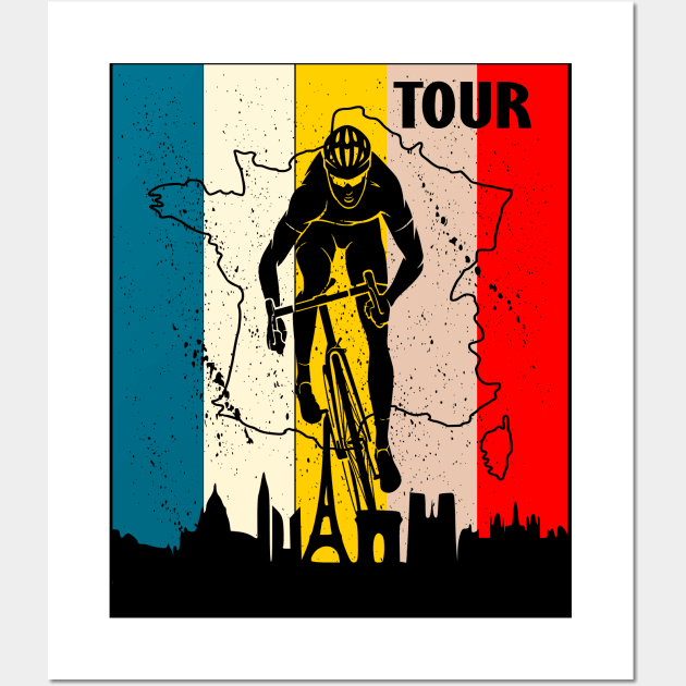 Ciclismo Etapa Tour de Francia Wall Art by vintagejoa